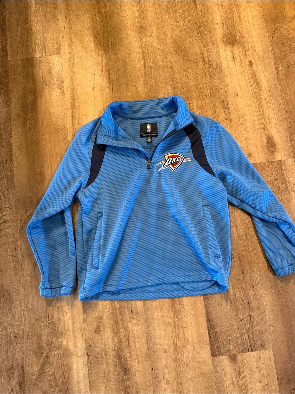 🏀 OKC Thunder Youth Pullover Jacket | Size 8/10 | NBA Licensed 🏀